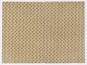 Anonymous Artwork Imprime: Sheet with overall pattern of dots and dashes, 19th century. Creator: Anon