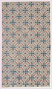 Anonymous Artwork Imprime: Sheet with an overall pattern of dots and squares, 19th century Creator: Anon