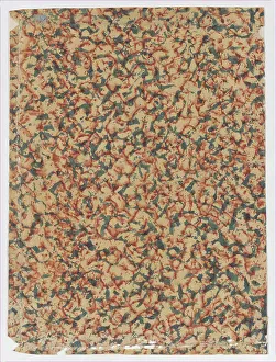 Anonymous Artwork Imprime: Sheet with overall splotchy pattern, 19th century. Creator: Anon