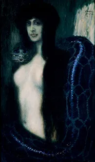 German Painting Imprime: The Sin