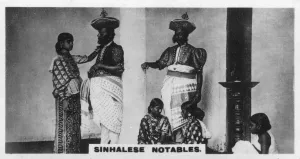 British Raj Images Imprime: Sinhalese notables, Ceylon, c1925