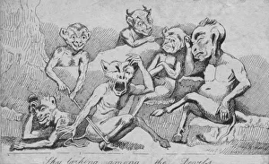 The Print Collector Images Imprime: Sky larking among the Devils, c19th century