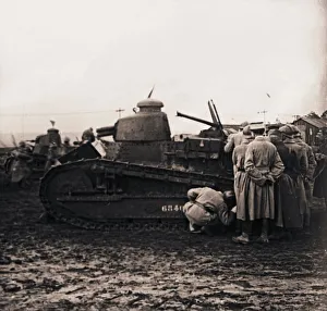 World War One Military Equipment Imprime: Small tank, c1914-c1918
