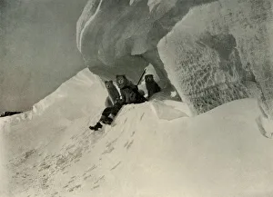 Nimrod Expedition History Imprime: A Snow Cornice, c1908, (1909)
