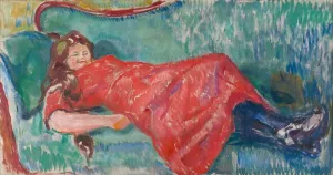 Edvard Munch Norway Imprime: On the Sofa