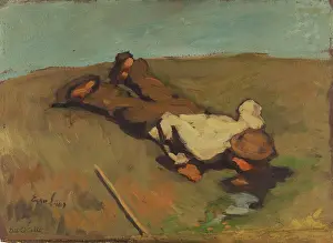 Austrian Fine Art Images Imprime: The Source, 1924. Creator: Egger-Lienz, Albin (1868-1926)