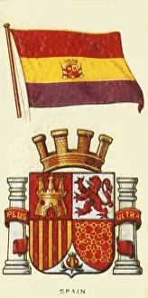 Spanish National Flag Imprime: Spain, c1935. Creator: Unknown