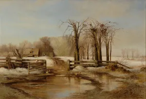 Russian Countryside Landscape Imprime: Spring day