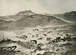 Nimrod Expedition History Imprime: The Start of a Blizzard at the Winter Quarters, c1908, (1909)