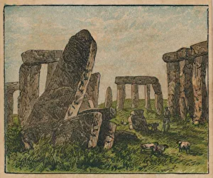 Prehistoric Sites UK Imprime: Stonehenge, c1910. Creator: Unknown