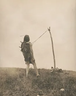 Native American Rituals Imprime: For strength and visions-Apsaroke, c1908. Creator: Edward Sheriff Curtis