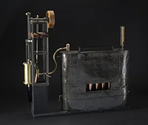 National Air And Space Museum Artifacts Imprime: Stringfellow Steam Engine, 1868. Creator: John Stringfellow