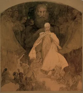 Mythology Illustration Imprime: Study for The Age of Wisdom
