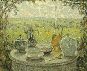 Spring Landscape Painting Imprime: Table, Spring