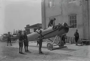 Vintage Air Transport Imprime: Testing aeroplane, between c1915 and c1920. Creator: Bain News Service