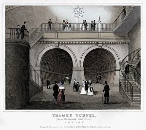 London Underground History Imprime: Thames Tunnel, London, 19th century
