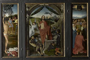 Mary Magdalene Iconography Imprime: Triptych of The Resurrection