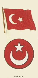 Turkish National Flag Imprime: Turkey, c1935. Creator: Unknown