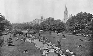 Edwardian Seaside Resort Imprime: The Upper Gardens, c1910