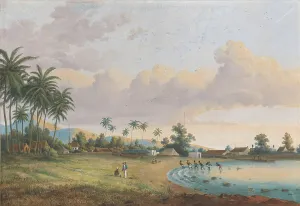 Impresión enmarcada : Vista de Carnation Java, 1838-1898. Creador: Charles William Meredith van de Velde