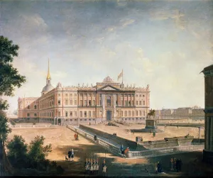 Peter The Great Statue Imprime: View of the Michael Palace and the Connetable Square