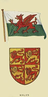 Welsh Flag Imprime: Wales, c1935. Creator: Unknown