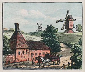 Hertfordshire Countryside Imprime: Ware, c1910