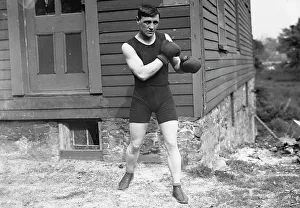 Early 20th Century Boxing Imprime: Warnes (Middleweight), between c1910 and c1915. Creator: Bain News Service