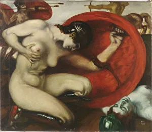 Allegory In Literature Artwork Imprime: Wounded Amazon