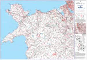 Imágenes Con fecha de 18 de abril de 2020: Mapa de Sector Postal Hoja 16 Gales del Norte y Ynys Môn.