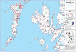 Mapa de Sector Postal Hoja 30 Uist y Skye