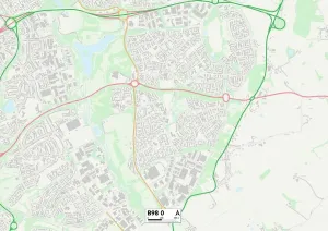 B - Birmingham Imprime: Redditch B98 0 Map