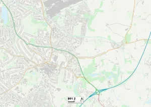 B - Birmingham Imprime: Solihull B91 2 Map