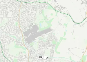 B - Birmingham Imprime: Solihull B92 9 Map