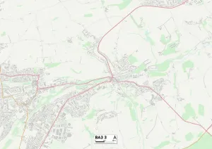 Impresión enmarcada : Mapa de Marketing de BA Bath, BA3 3