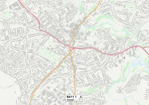 Mendip BA11 1 Map