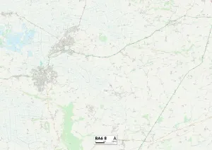 Impresión enmarcada : Mendip BA6 8 Map
