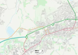 Pendle BB8 9 Map