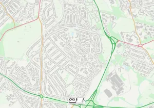 CV - Coventry Imprime: Coventry CV3 5 Map