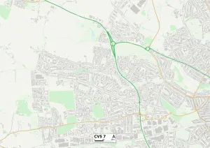 CV - Coventry Imprime: Coventry CV5 7 Map