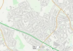 CV - Coventry Imprime: Coventry CV6 1 Map