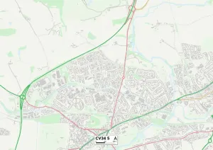 CV - Coventry Imprime: Warwick CV34 5 Map