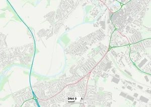 DN - Doncaster Imprime: Doncaster DN4 0 Map