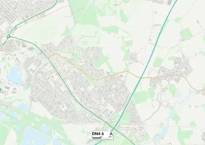 DN - Doncaster Imprime: Doncaster DN4 6 Map