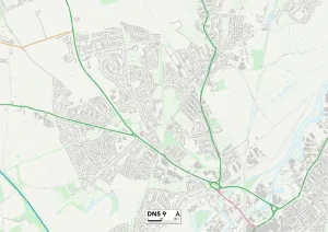 DN - Doncaster Imprime: Doncaster DN5 9 Map