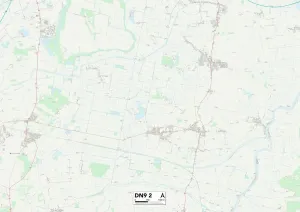 Impresión enmarcada : Doncaster DN9 2 Map Impresión enmarcada : Doncaster DN9 2 Map