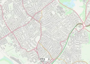 E - Londres E Imprime: Hackney E10 6 Map
