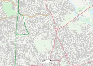 E - Londres E Imprime: Hackney E5 8 Map