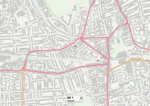 E - Londres E Imprime: Hackney E8 1 Map