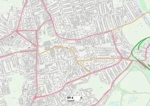 E - Londres E Imprime: Hackney E9 6 Map